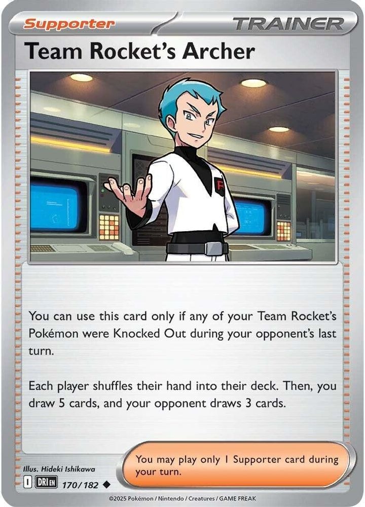 SV10: Destined Rivals (DRI) - Team Rocket's Archer - 170/182 (#170/182, Uncommon) ()
