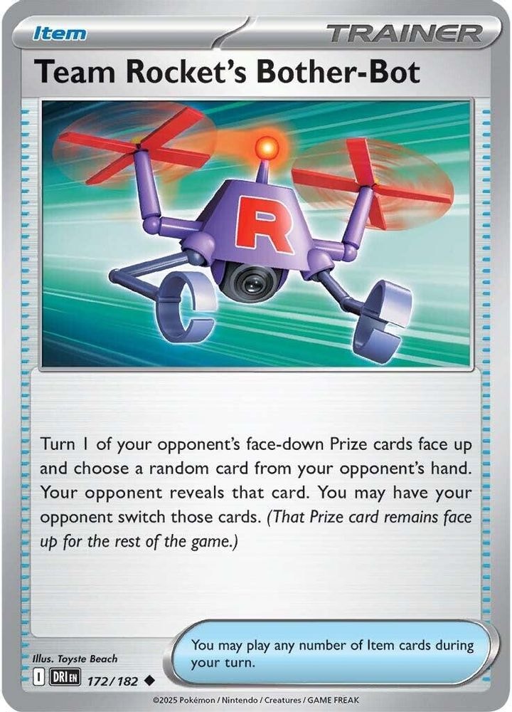 SV10: Destined Rivals (DRI) - Team Rocket's Bother-Bot (#172/182, Uncommon) ()