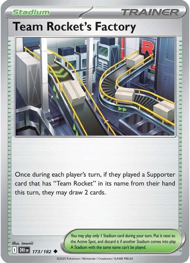 SV10: Destined Rivals (DRI) - Team Rocket's Factory (#173/182, Uncommon) ()
