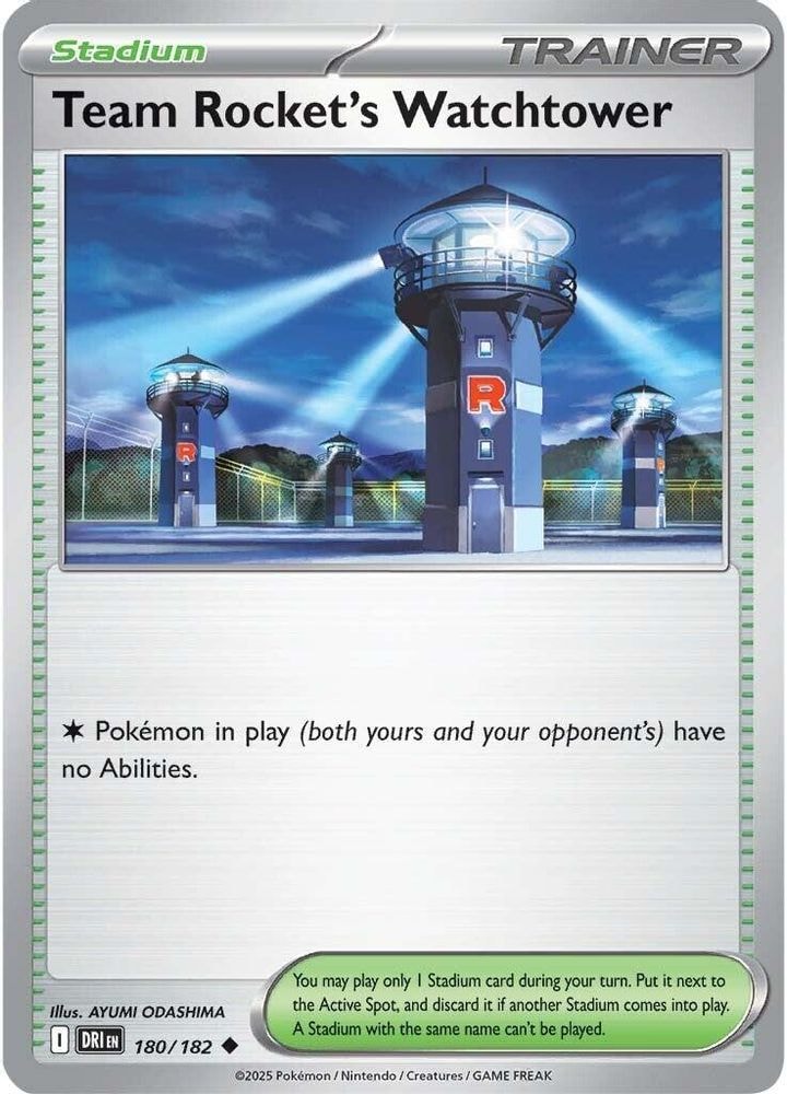 SV10: Destined Rivals (DRI) - Team Rocket's Watchtower (#180/182, Uncommon) ()