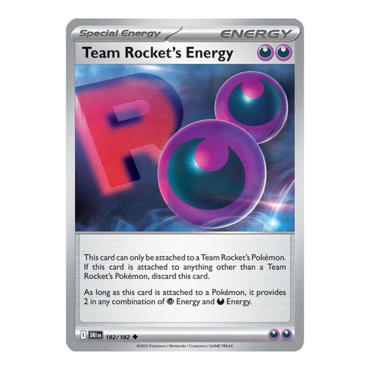 SV10: Destined Rivals (DRI) - Team Rockets Energy (#182/182) (Near Mint)