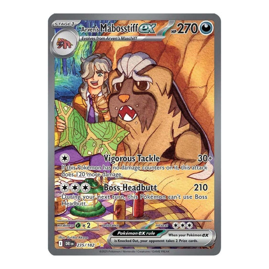 SV10: Destined Rivals (DRI) - Arvens Mabosstiff ex 235 182 (#235/182) (Near Mint)