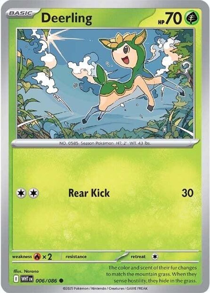 SV: White Flare (WHT) - Deerling (#006/086, Common) ()
