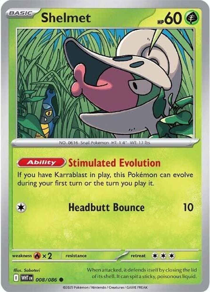 SV: White Flare (WHT) - Shelmet (#008/086, Common) ()