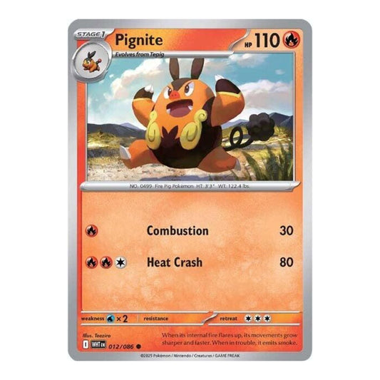 SV: White Flare (WHT) - Pignite (#012/086) (Near Mint)