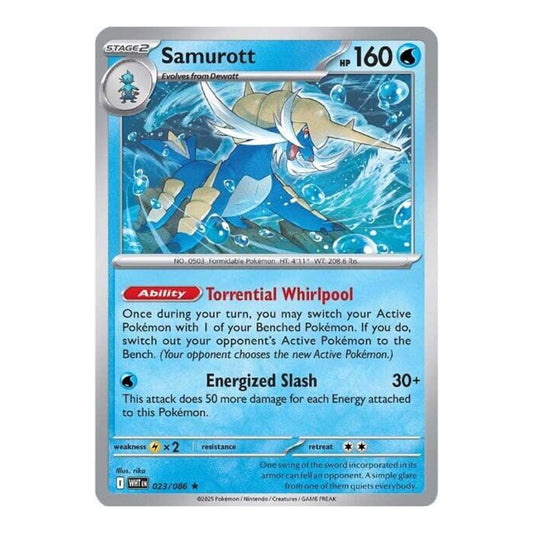 SV: White Flare (WHT) - Samurott (#023/086) (Near Mint)