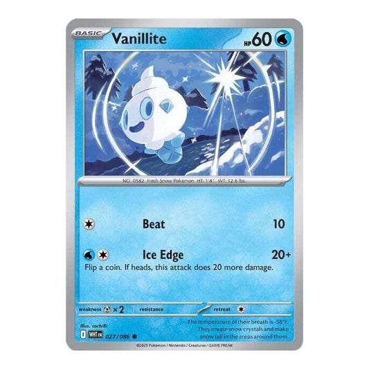 SV: White Flare (WHT) - Vanillite (#027/086) (Near Mint)