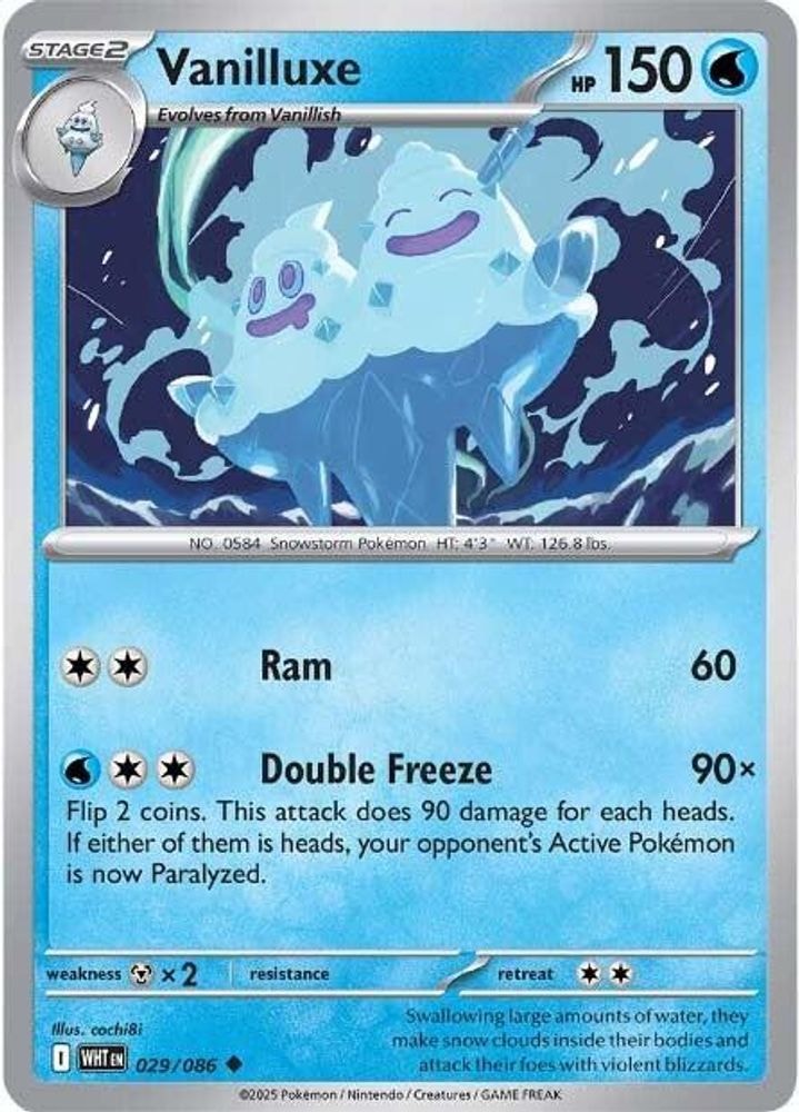 SV: White Flare (WHT) - Vanilluxe (#029/086, Uncommon) ()