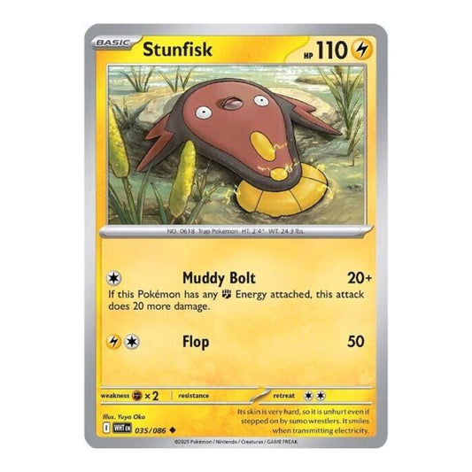 SV: White Flare (WHT) - Stunfisk (#035/086) (Near Mint)