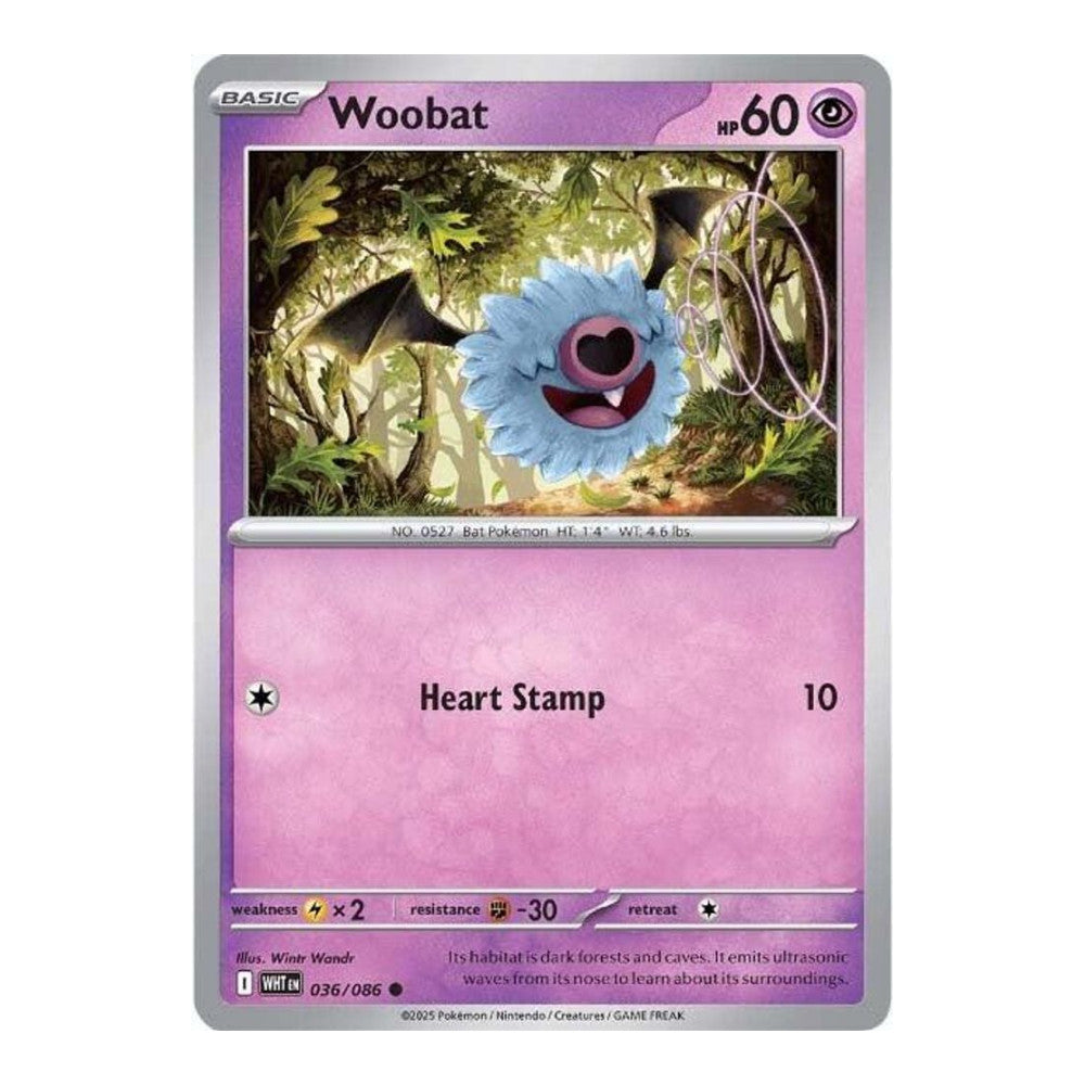 SV: White Flare (WHT) - Woobat (#036/086)