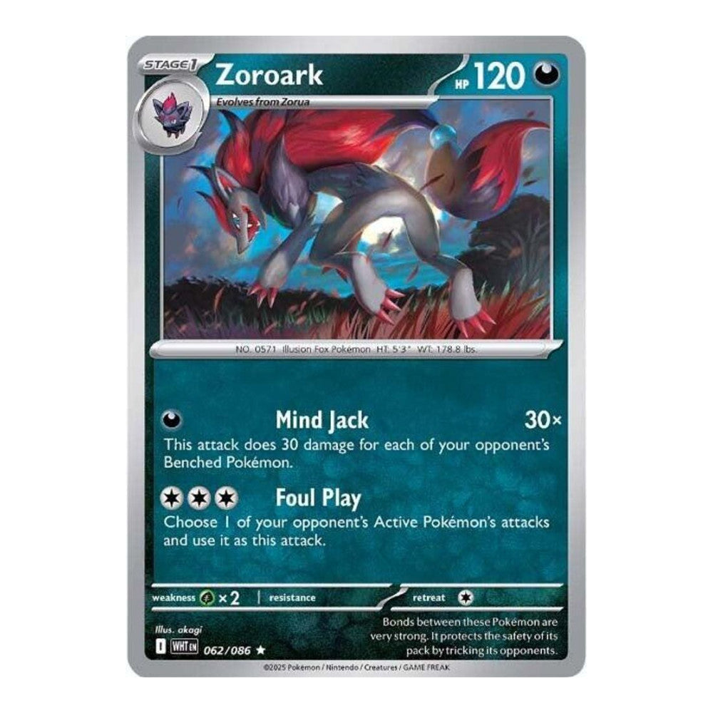 SV: White Flare (WHT) - Zoroark (#062/086) (Near Mint)