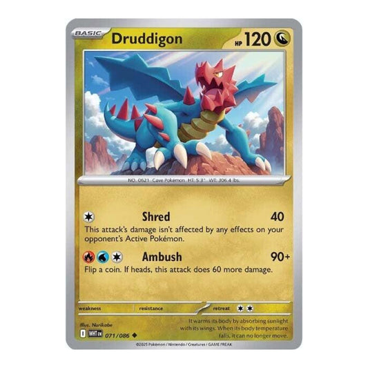 SV: White Flare (WHT) - Druddigon (#071/086) (Near Mint)