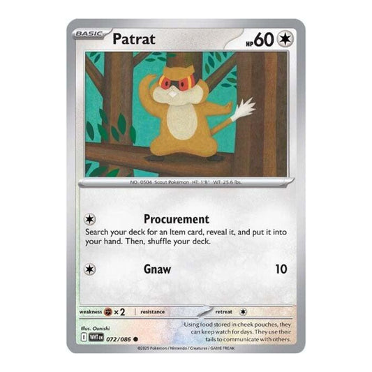 SV: White Flare (WHT) - Patrat (#072/086) (Near Mint)