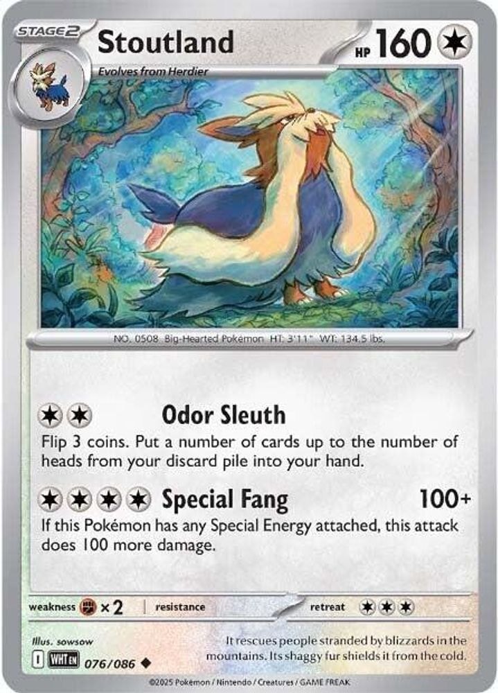 SV: White Flare (WHT) - Stoutland (#076/086, Uncommon) ()