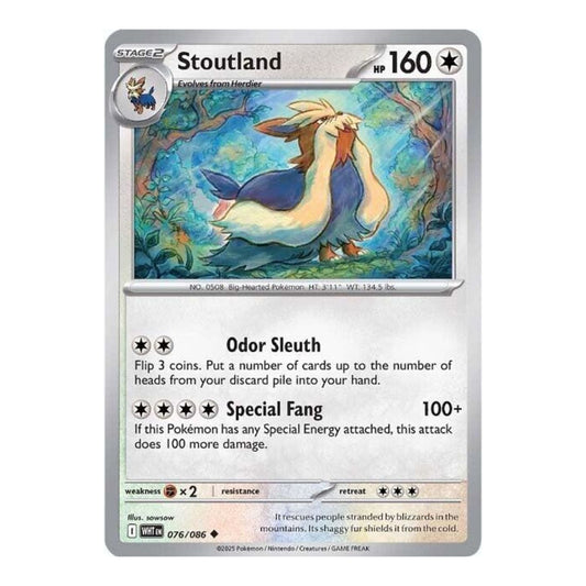 SV: White Flare (WHT) - Stoutland (#076/086) (Near Mint)