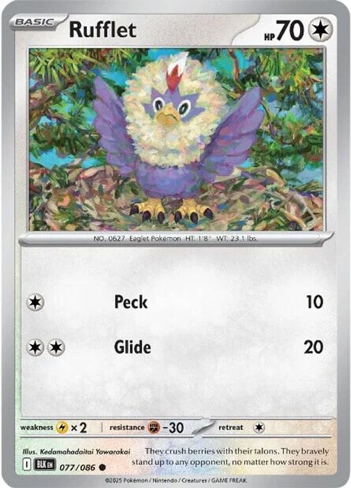 SV: Black Bolt (BLK) - Rufflet (#077/086, Common) ()