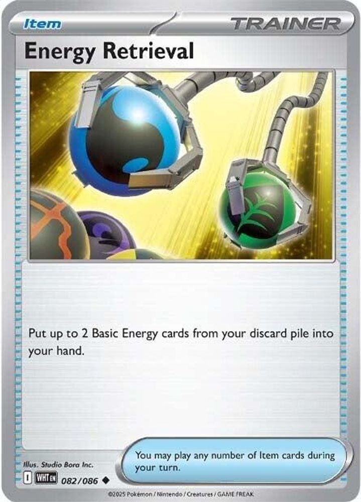 SV: White Flare (WHT) - Energy Retrieval (#082/086, Uncommon) ()