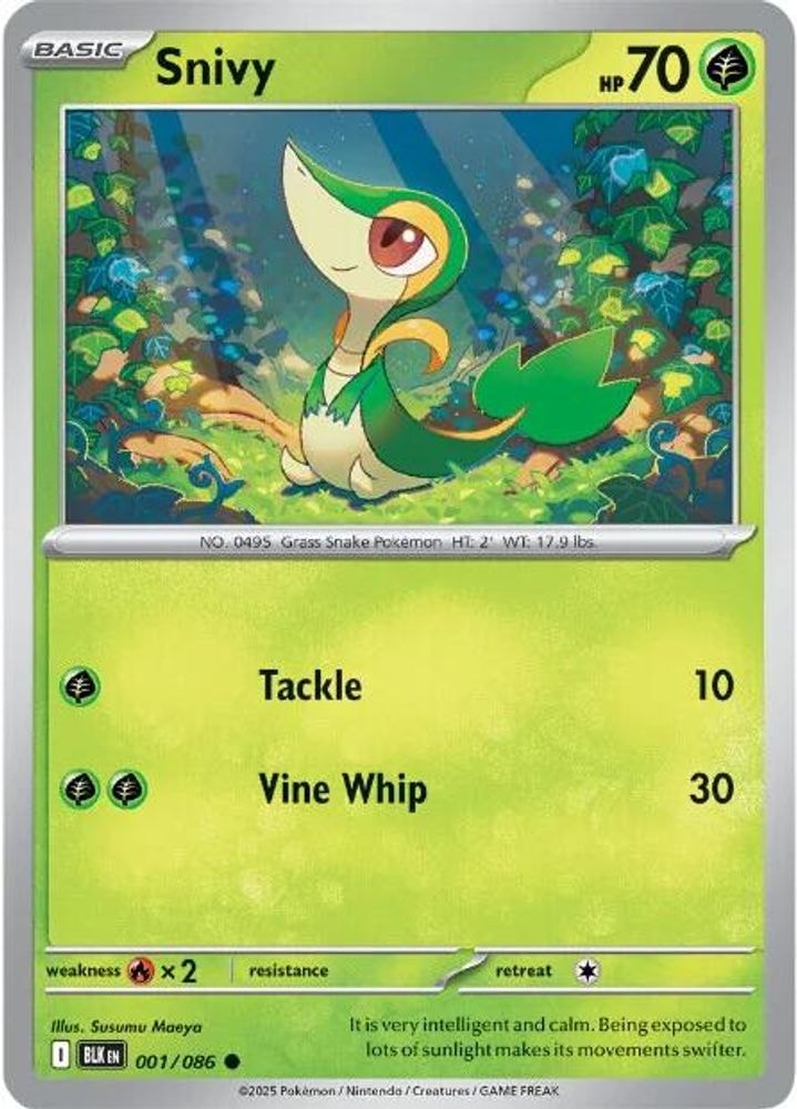SV: Black Bolt (BLK) - Snivy (#001/086, Common) ()