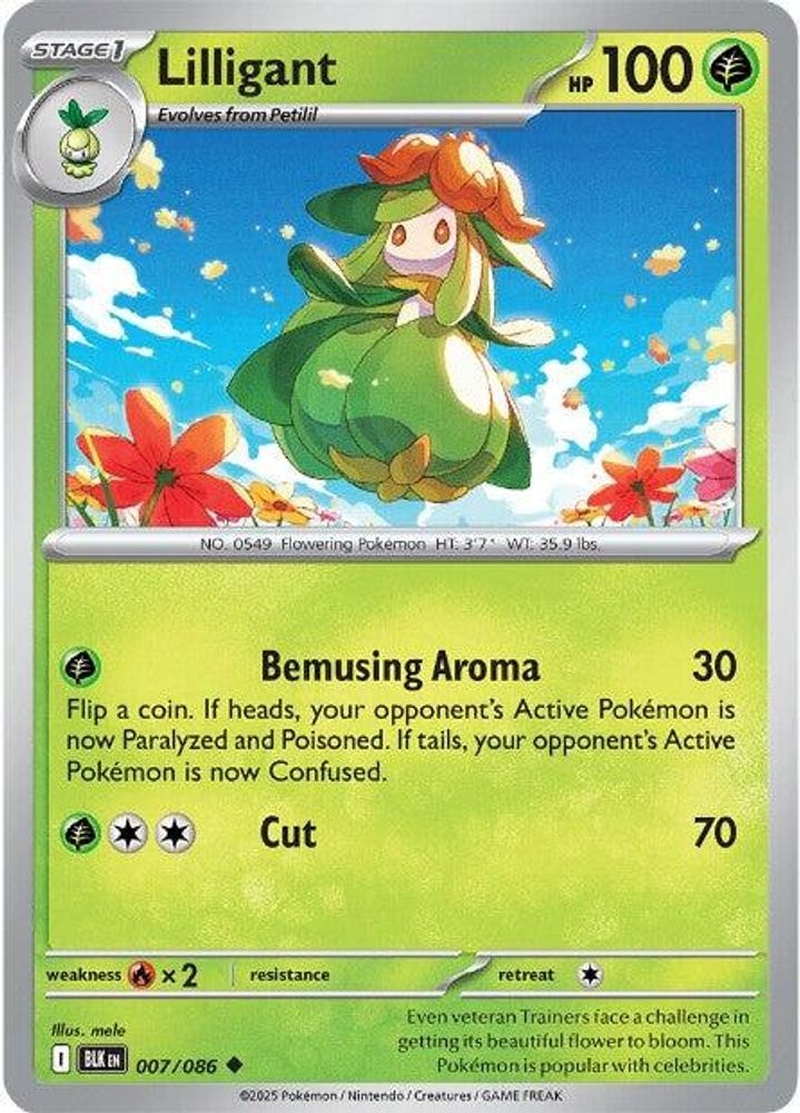 SV: Black Bolt (BLK) - Lilligant (#007/086, Uncommon) ()