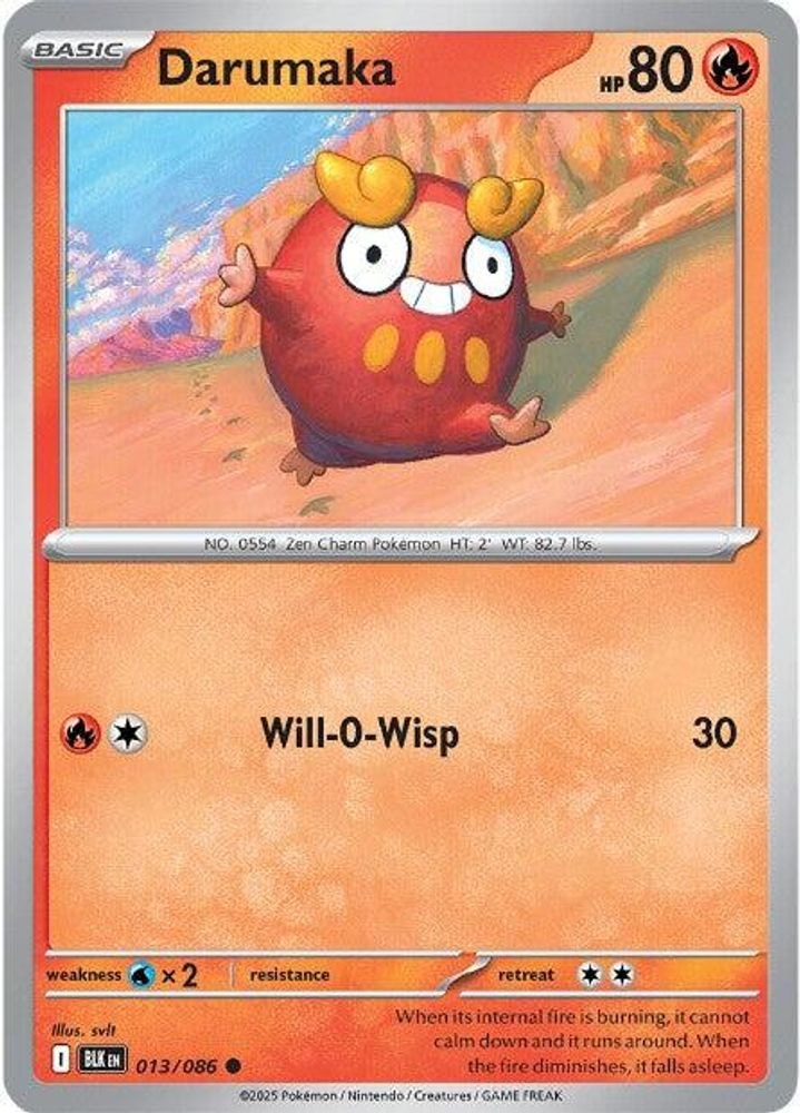 SV: Black Bolt (BLK) - Darumaka (#013/086, Common) ()