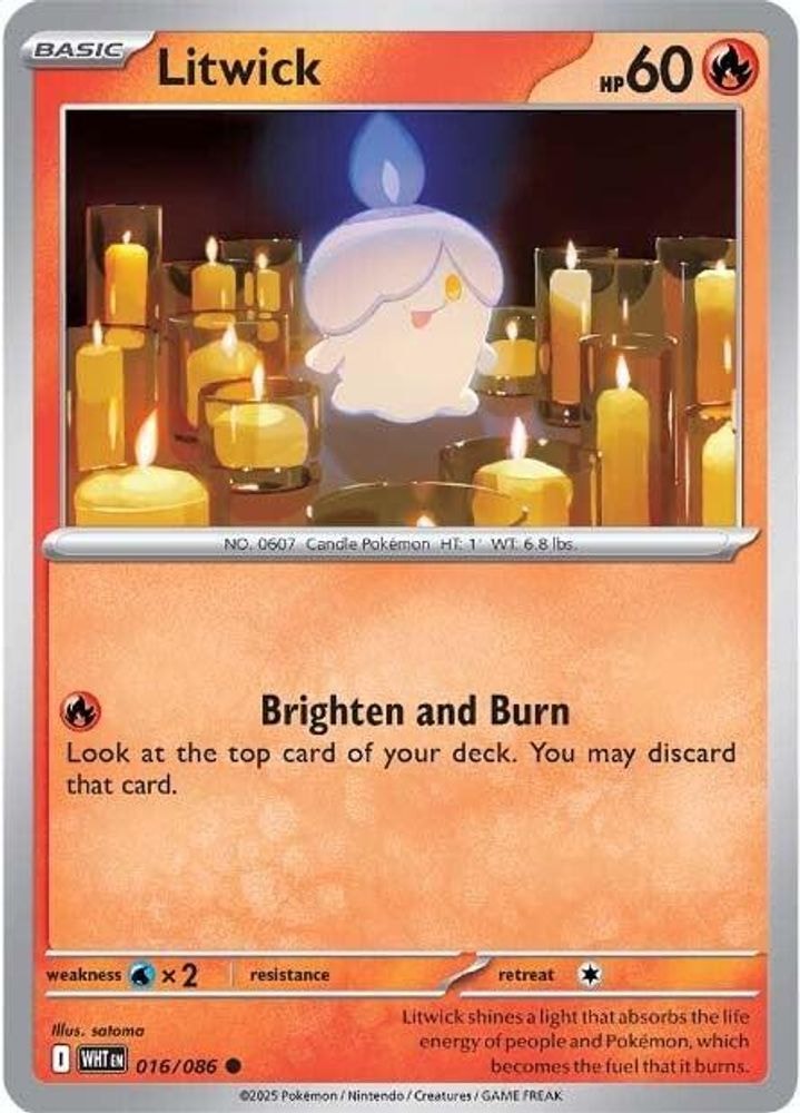 SV: White Flare (WHT) - Litwick (#016/086, Common) ()