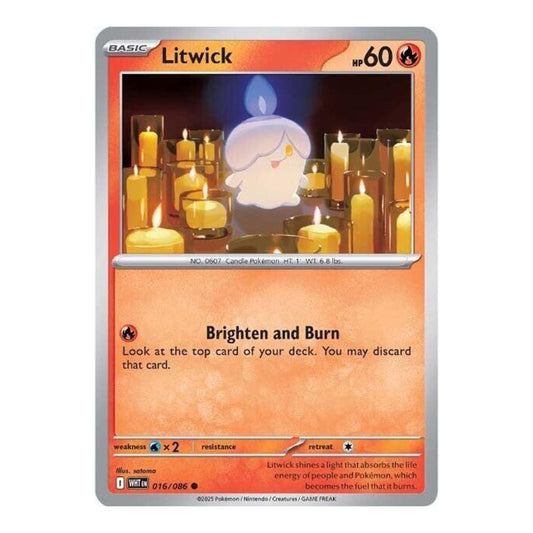 SV: White Flare (WHT) - Litwick (#016/086) (Near Mint)