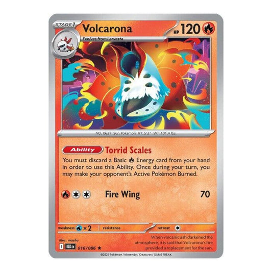 SV: Black Bolt (BLK) - Volcarona (#016/086) (Near Mint)