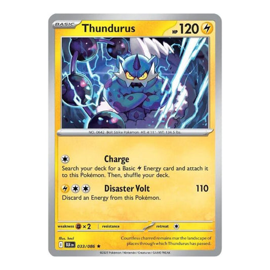 SV: Black Bolt (BLK) - Thundurus (#033/086) (Near Mint)