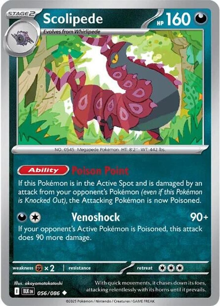 SV: Black Bolt (BLK) - Scolipede (#056/086, Uncommon) ()