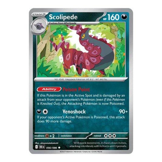 SV: Black Bolt (BLK) - Scolipede (#056/086) (Near Mint)