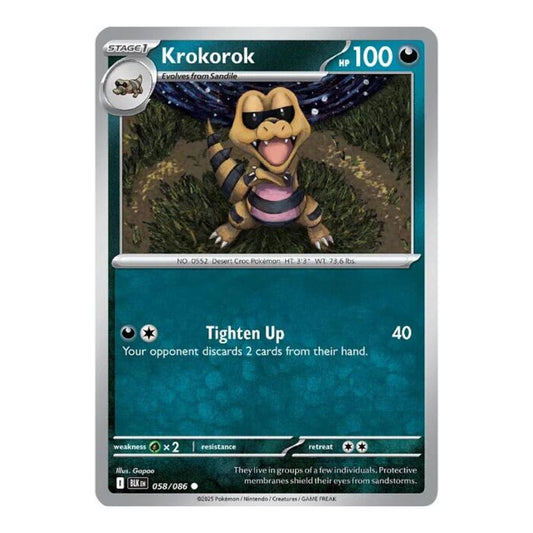 SV: Black Bolt (BLK) - Krokorok (#058/086) (Near Mint)