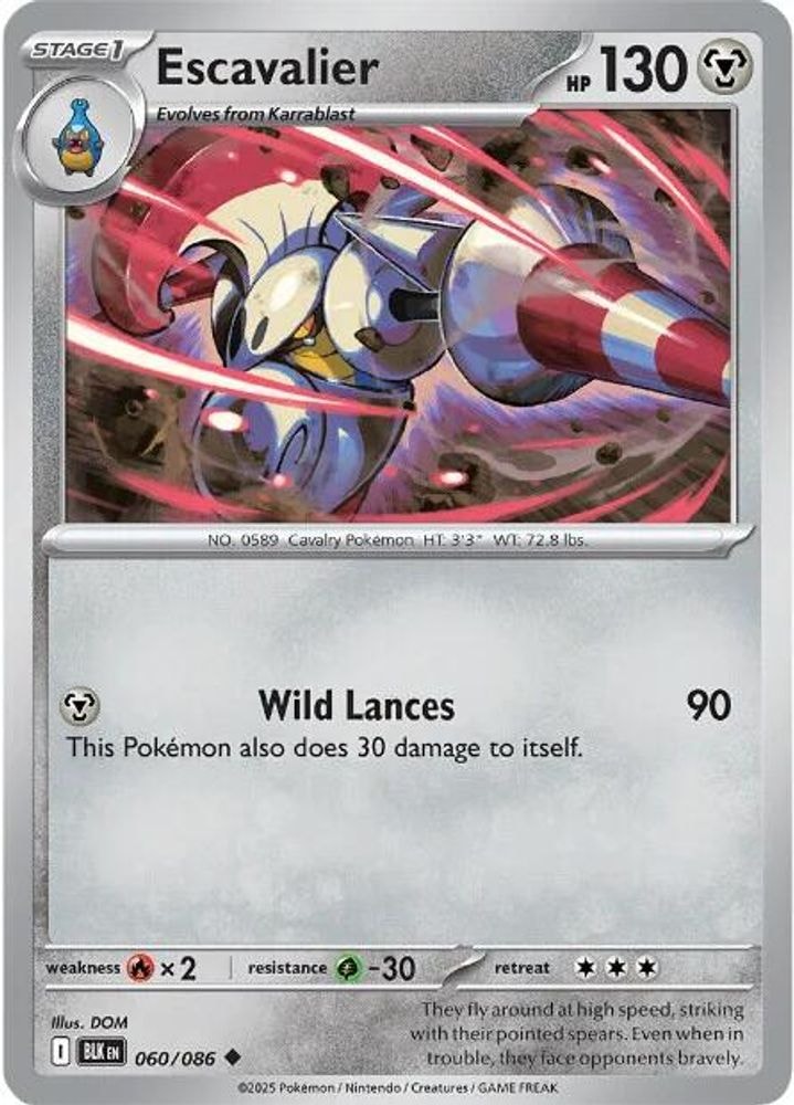 SV: Black Bolt (BLK) - Escavalier (#060/086, Uncommon) ()
