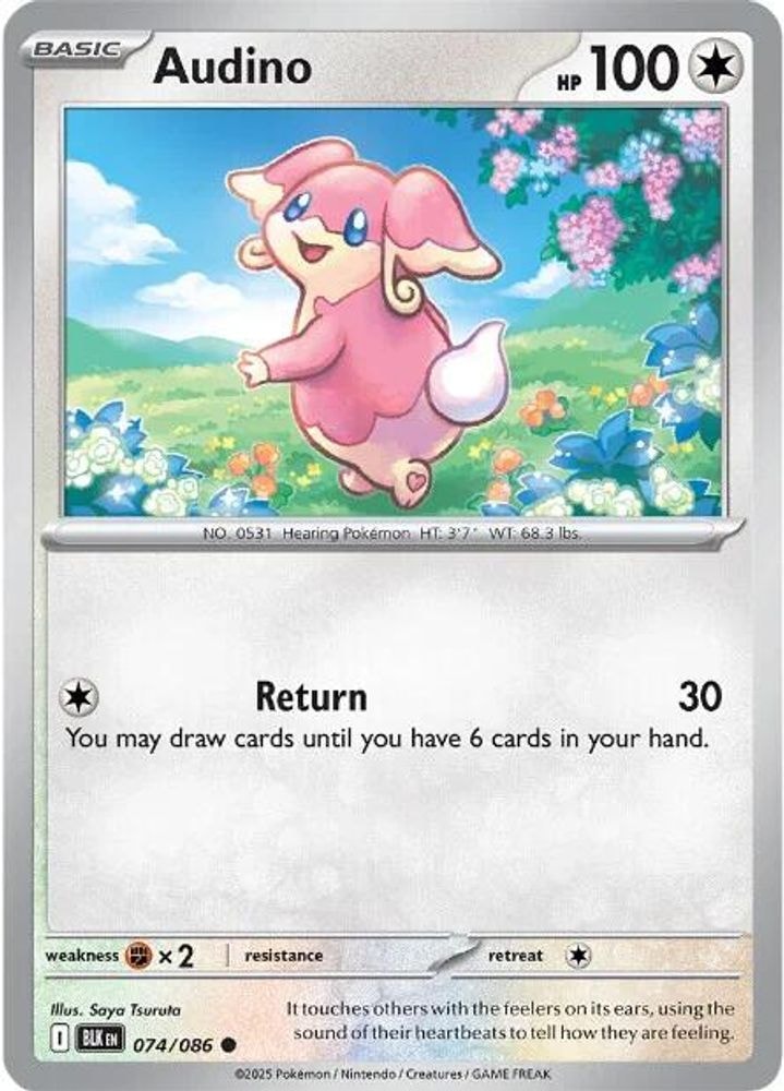 SV: Black Bolt (BLK) - Audino - 074/086 (#074/086, Common) ()
