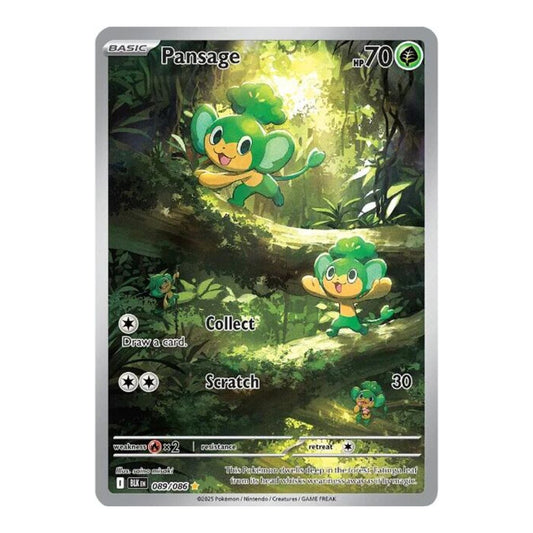 SV: Black Bolt (BLK) - Pansage 089 086 (#089/086) (Near Mint)