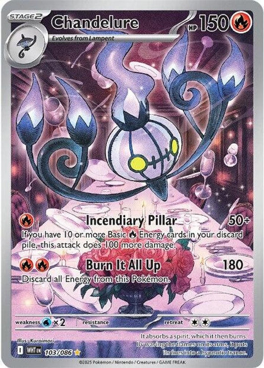 SV: White Flare (WHT) - Chandelure - 103/086 (#103/086, Illustration Rare) ()