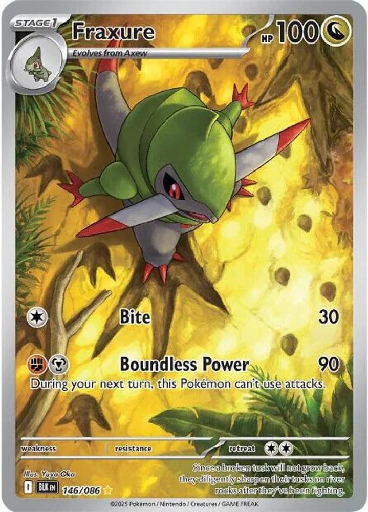 SV: Black Bolt (BLK) - Fraxure - 146/086 (#146/086, Illustration Rare) ()