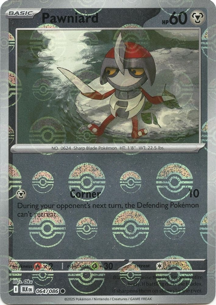 SV: Black Bolt (BLK) - Pawniard (Poke Ball Pattern) (#064/086, Common) ()