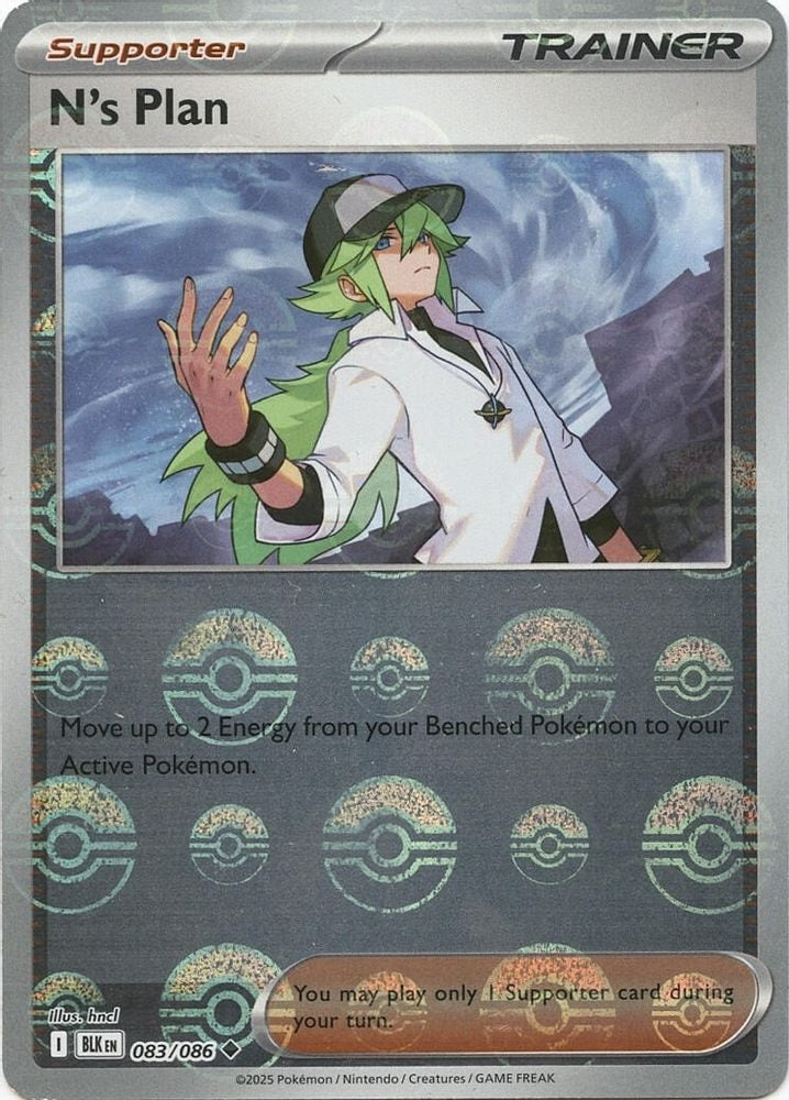 SV: Black Bolt (BLK) - N's Plan (Poke Ball Pattern) (#083/086, Uncommon) ()