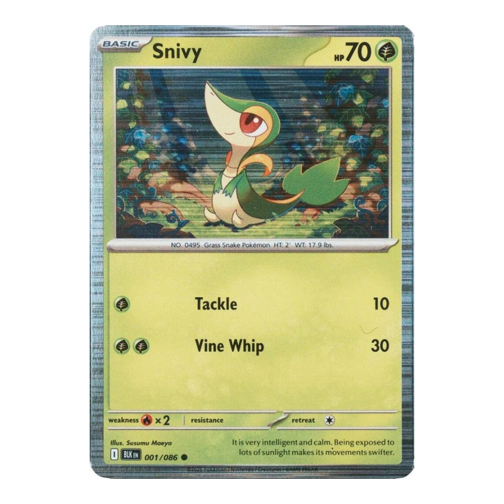 Miscellaneous Cards & Products (MCAP) - Snivy - 001/086 (Unova Poster Collection) (#001/086) (Near Mint)