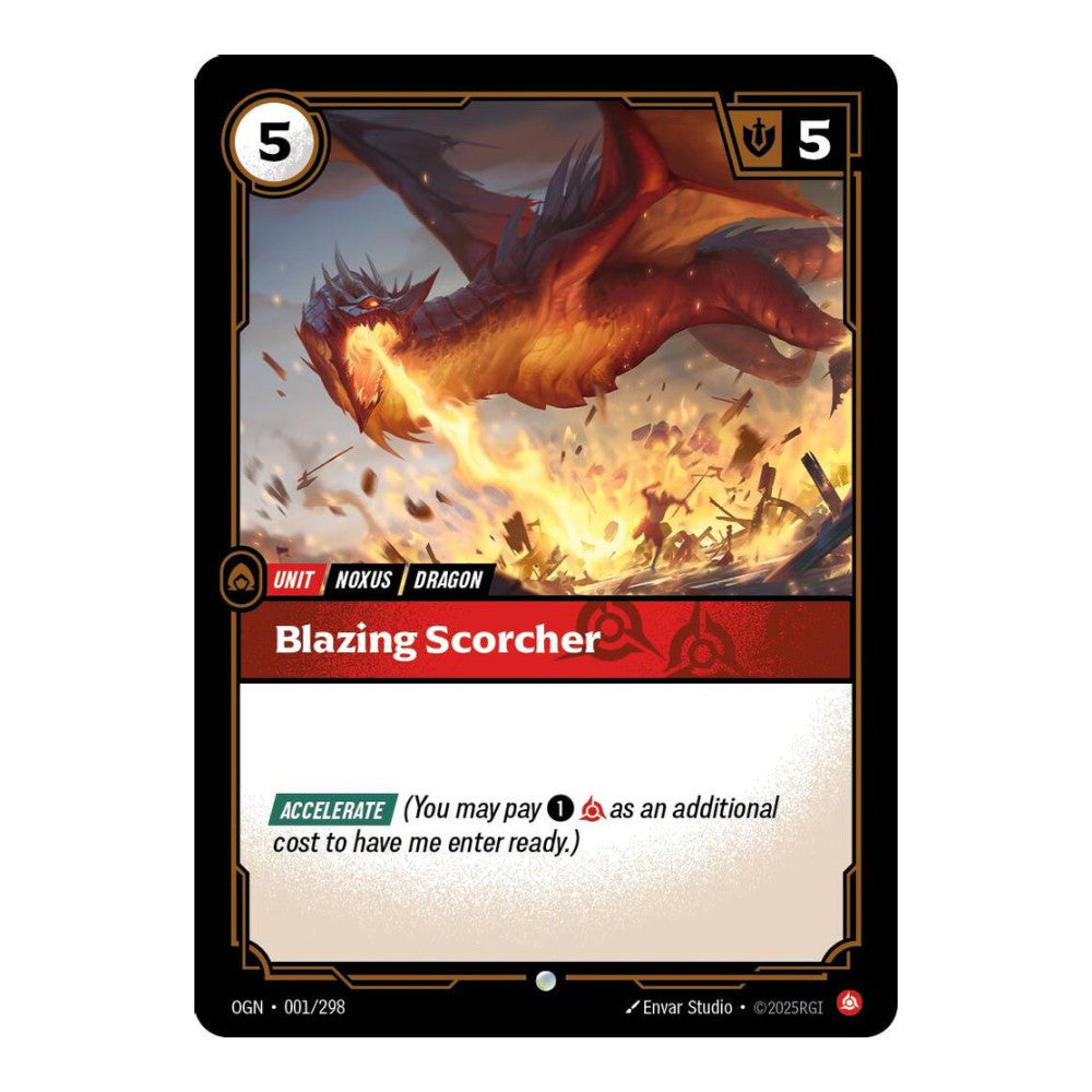 Origins (OGN) - Blazing Scorcher (#001/298) (Near Mint)