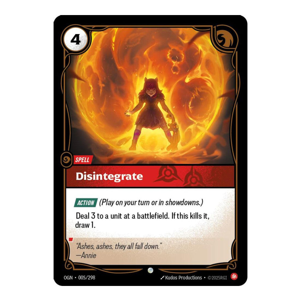 Origins (OGN) - Disintegrate (#005/298) (Near Mint)