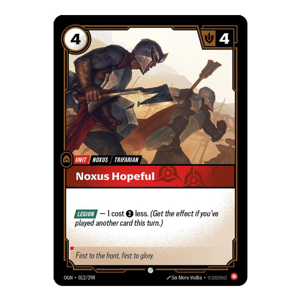 Origins (OGN) - Noxus Hopeful (#012/298) (Near Mint)