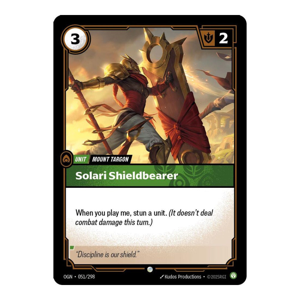 Origins (OGN) - Solari Shieldbearer (#051/298) (Near Mint)