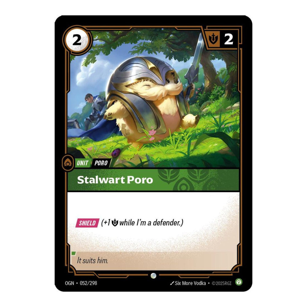 Origins (OGN) - Stalwart Poro (#052/298) (Near Mint)