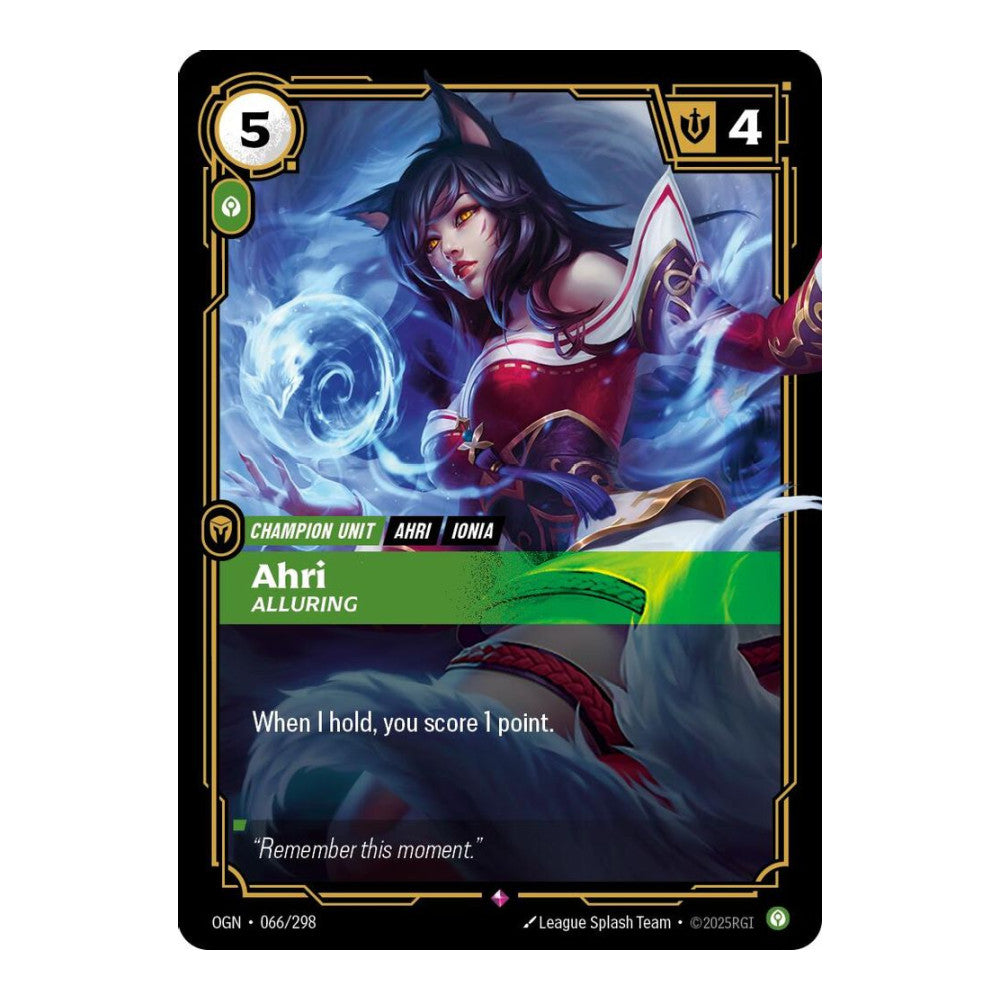 Origins (OGN) - Ahri, Alluring (#066/298) (Near Mint)