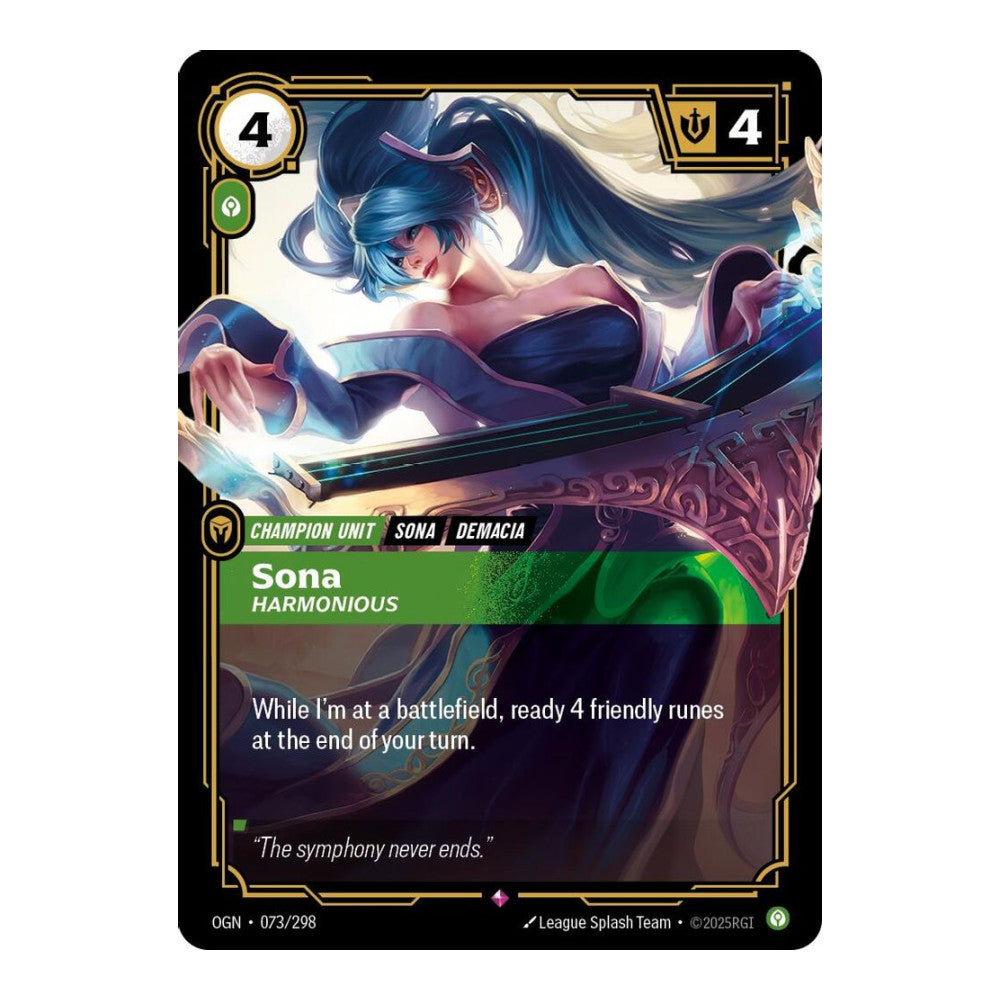 Origins (OGN) - Sona, Harmonious (#073/298) (Near Mint)