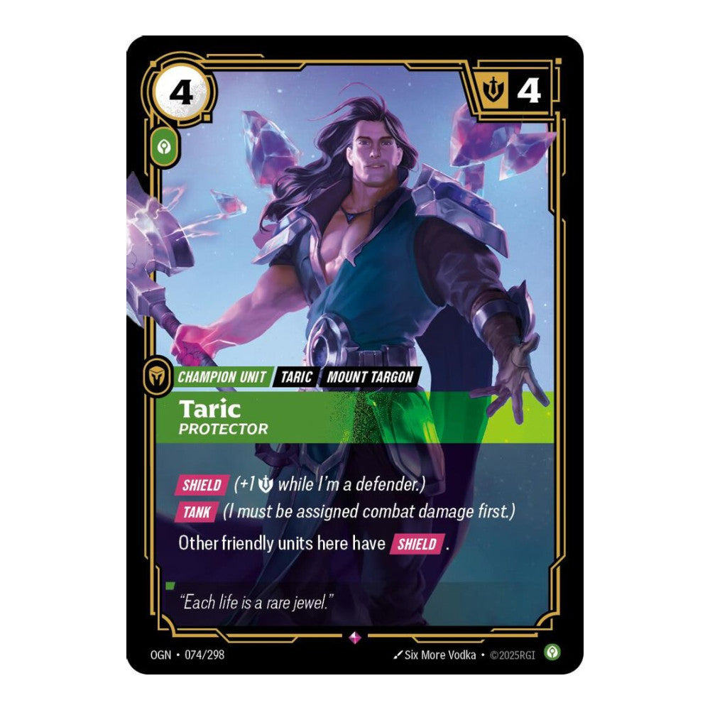 Origins (OGN) - Taric, Protector (#074/298) (Near Mint)