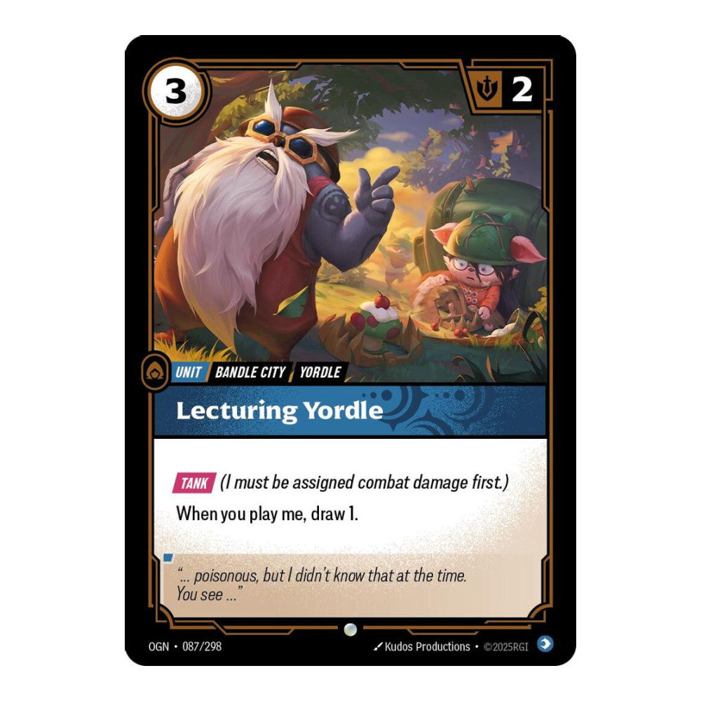 Origins (OGN) - Lecturing Yordle (#087/298) (Near Mint)