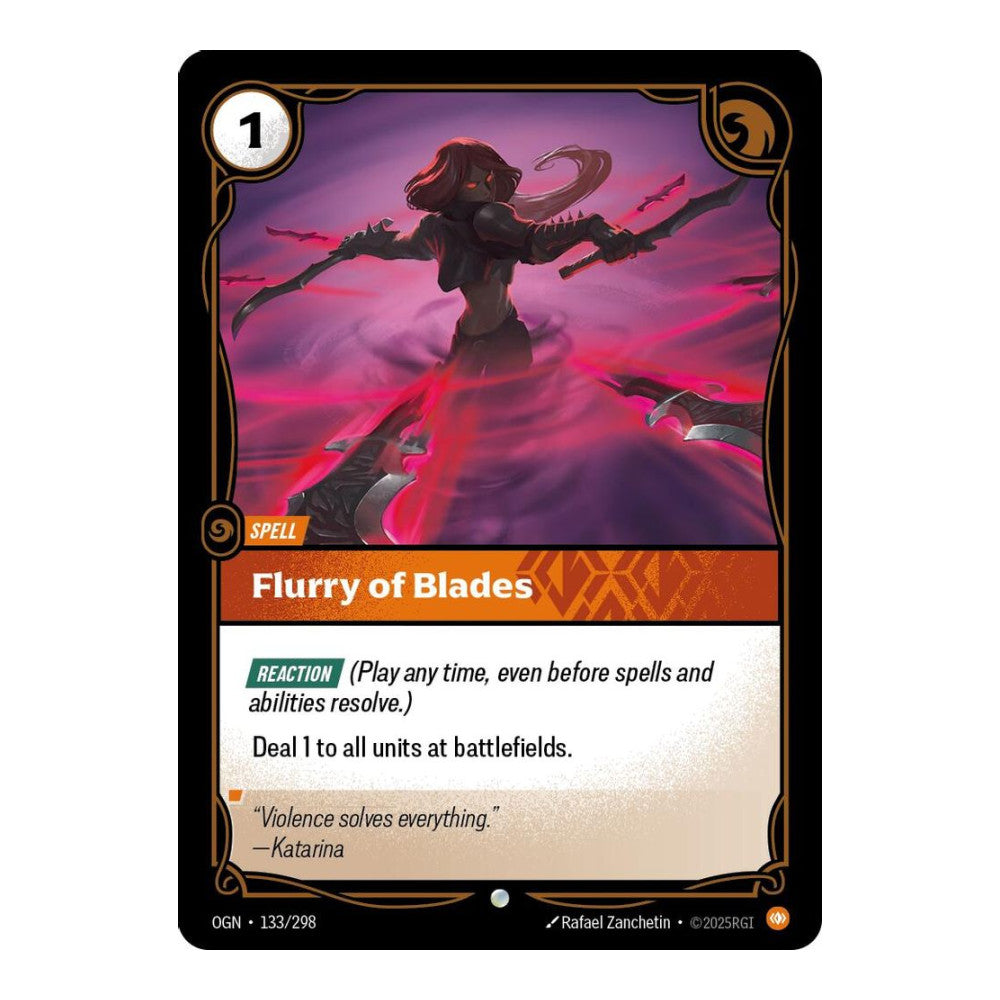 Origins (OGN) - Flurry of Blades (#133/298) (Near Mint)