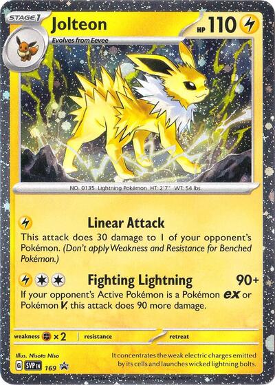 SV: Scarlet & Violet Promo Cards (SVP) - Jolteon - 169 (Cosmos Holo) (#169, Rare) ()